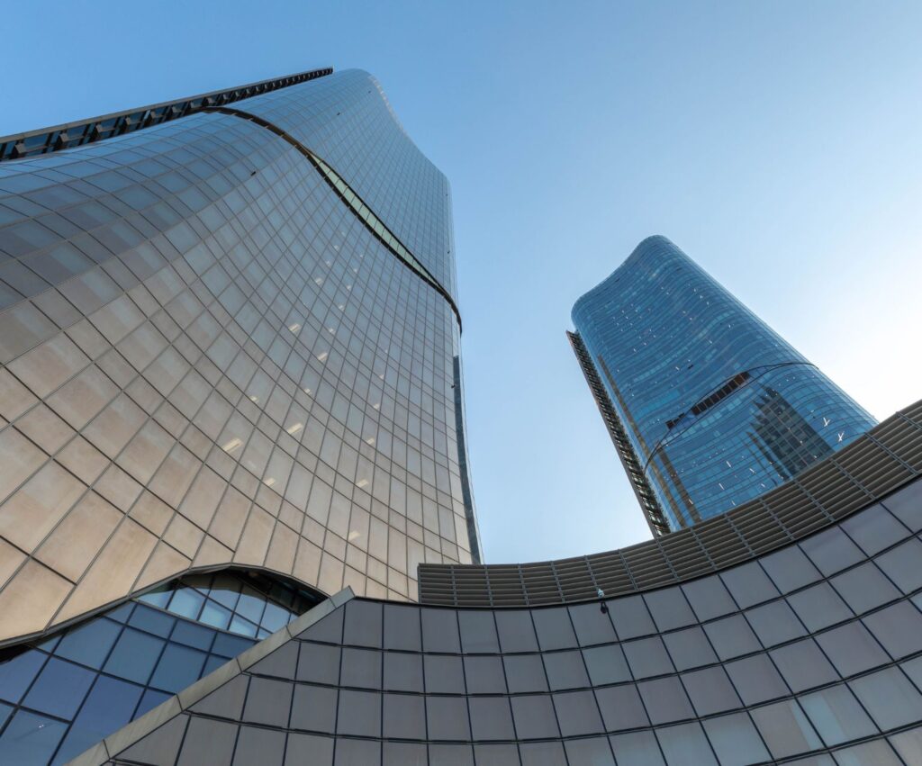 sky scraper with blue sky